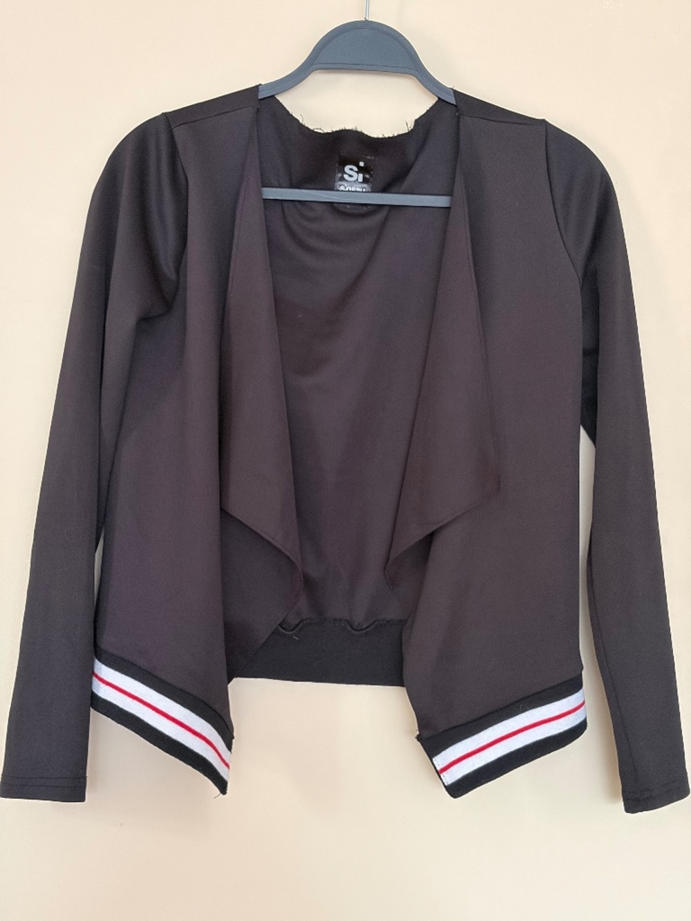 Sinsay Black Open Front Cardigan / Lightweight Jacket – Size XS
